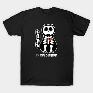 I'm Dead Inside Skeleton Kitty T-Shirt